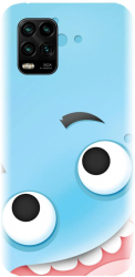 Husa din silicon compatibila cu Xiaomi Mi 10 Lite - model Cute Blue 