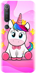 Husa din silicon compatibila cu Xiaomi Mi 10 - model Dream like a Unicorn 