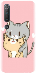 Husa din silicon compatibila cu Xiaomi Mi 10 - model Kitty Love 