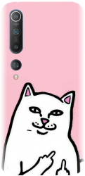 Husa din silicon compatibila cu Xiaomi Mi 10 - model White Cat 