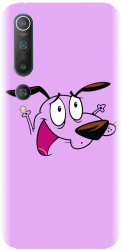 Husa din silicon compatibila cu Xiaomi Mi 10 Pro - model Courage The Cowardly Dog 