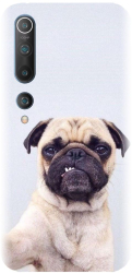 Husa din silicon compatibila cu Xiaomi Mi 10 Pro - model Simple Pug Selfie 