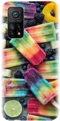Husa din silicon compatibila cu Xiaomi Mi 10t Pro 5g - model Colorful Ice Cream 