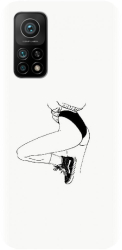 Husa din silicon compatibila cu Xiaomi Mi 10t Pro 5g - model Line Art Legs 