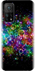 Husa din silicon compatibila cu Xiaomi Mi 10t Pro 5g - model Rainbow Colored Soap Bubbles 