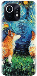 Husa din silicon compatibila cu Xiaomi Mi 11 - model Doggy Night 