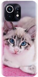 Husa din silicon compatibila cu Xiaomi Mi 11 - model Siamese Kitty 