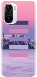 Husa din silicon compatibila cu Xiaomi Mi 11i - model Color Scheme Mov 