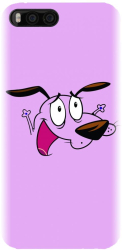 Husa din silicon compatibila cu Xiaomi Mi 6 - model Courage The Cowardly Dog 