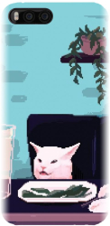 Husa din silicon compatibila cu Xiaomi Mi 6 - model Pixel Art Cat Meme 