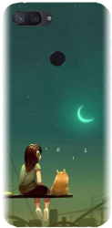 Husa din silicon compatibila cu Xiaomi Mi 8 Lite / Mi 8 Youth - model Cat And Girl 