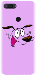 Husa din silicon compatibila cu Xiaomi Mi 8 Lite / Mi 8 Youth - model Courage The Cowardly Dog 