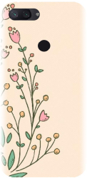 Husa din silicon compatibila cu Xiaomi Mi 8 Lite / Mi 8 Youth - model Flori Mici 