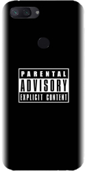 Husa din silicon compatibila cu Xiaomi Mi 8 Lite / Mi 8 Youth - model Parental Advisory 