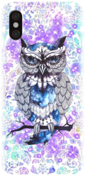 Husa din silicon compatibila cu Xiaomi Mi 8 / Mi 8 Explorer - model Abstract Owl 