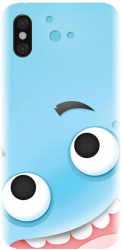 Husa din silicon compatibila cu Xiaomi Mi 8 Pro - model Cute Blue 