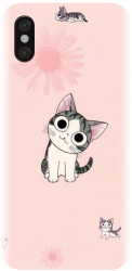 Husa din silicon compatibila cu Xiaomi Mi 8 Pro - model Cute cat 