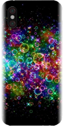 Husa din silicon compatibila cu Xiaomi Mi 8 Pro - model Rainbow Colored Soap Bubbles 