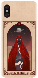 Husa din silicon compatibila cu Xiaomi Mi 8 Pro - model Tarot The Hermit 