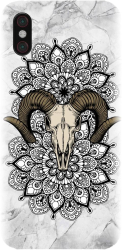 Husa din silicon compatibila cu Xiaomi Mi 8 Pro - model Tatoo Art Goat 