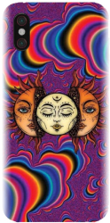 Husa din silicon compatibila cu Xiaomi Mi 8 Pro - model Trippy Sun 