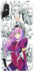 Husa din silicon compatibila cu Xiaomi Mi 8 SE - model Anime Zero Two 