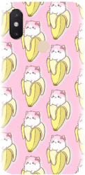Husa din silicon compatibila cu Xiaomi Mi 8 SE - model Banana Cats 