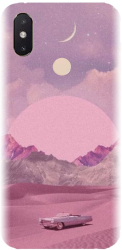 Husa din silicon compatibila cu Xiaomi Mi 8 SE - model Collage Pink 