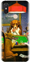 Husa din silicon compatibila cu Xiaomi Mi 8 SE - model Dogs Playing Poker 