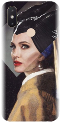 Husa din silicon compatibila cu Xiaomi Mi 8 SE - model Girl With A Pearl 