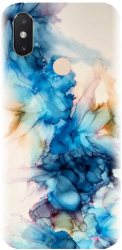Husa din silicon compatibila cu Xiaomi Mi 8 SE - model Ink Flowers