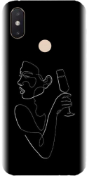 Husa din silicon compatibila cu Xiaomi Mi 8 SE - model Line Art Champagne 