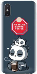 Husa din silicon compatibila cu Xiaomi Mi 8 SE - model Panda Coffe