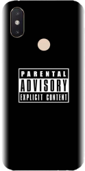 Husa din silicon compatibila cu Xiaomi Mi 8 SE - model Parental Advisory 