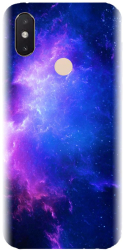 Husa din silicon compatibila cu Xiaomi Mi 8 SE - model Purple Space Nebula 
