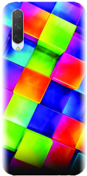 Husa din silicon compatibila cu Xiaomi Mi 9 Lite - model 3D Geometric Colorfull