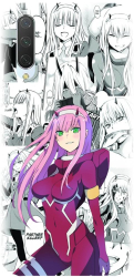 Husa din silicon compatibila cu Xiaomi Mi 9 Lite - model Anime Zero Two 