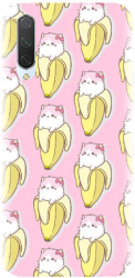 Husa din silicon compatibila cu Xiaomi Mi 9 Lite - model Banana Cats 