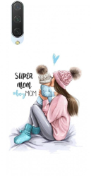 Husa din silicon compatibila cu Xiaomi Mi 9 Lite - model Super mama 