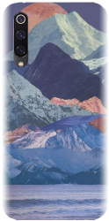 Husa din silicon compatibila cu Xiaomi Mi 9 - model Collage Mountain 