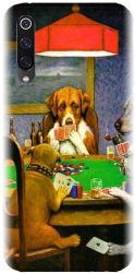 Husa din silicon compatibila cu Xiaomi Mi 9 - model Dogs Playing Poker 