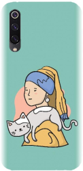Husa din silicon compatibila cu Xiaomi Mi 9 - model Girl With A Pearl Earring 