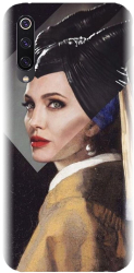 Husa din silicon compatibila cu Xiaomi Mi 9 - model Girl With A Pearl 