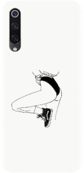 Husa din silicon compatibila cu Xiaomi Mi 9 - model Line Art Legs 