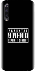 Husa din silicon compatibila cu Xiaomi Mi 9 - model Parental Advisory 