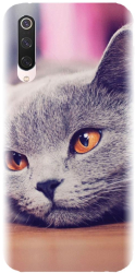 Husa din silicon compatibila cu Xiaomi Mi 9 Pro - model British Shorthair Cat 