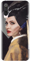 Husa din silicon compatibila cu Xiaomi Mi 9 Pro - model Girl With A Pearl 