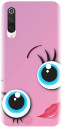 Husa din silicon compatibila cu Xiaomi Mi 9 Pro - model Girly Pink 