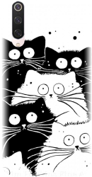 Husa din silicon compatibila cu Xiaomi Mi 9 Pro - model Oo Cats 