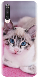 Husa din silicon compatibila cu Xiaomi Mi 9 Pro - model Siamese Kitty 